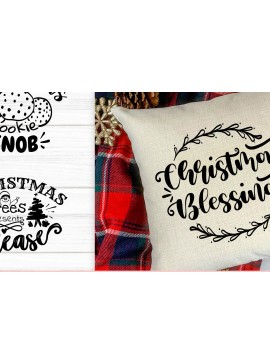 Σετ των 3 Intra απο ξύλο plywood 3mm-4mm πάχος Χριστουγεννιάτικο Cut Δίασταση 15x15 cm INTRAFABR-86042057