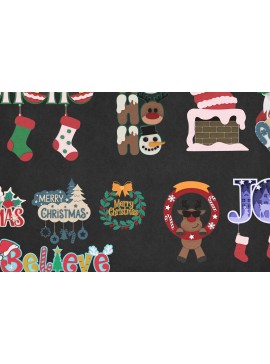 Intra απο ξύλο plywood 3mm-4mm πάχος χριστουγεννιάτικων πινακίδων - 10 σχέδια Δίασταση 30x20 cm INTRAFABR-107628020