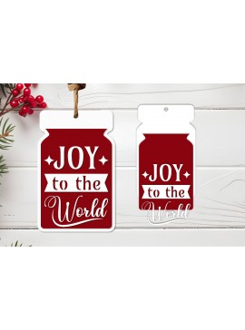 Σετ των 2 Intra απο ξύλο plywood 3mm-4mm πάχος - Χριστουγεννιάτικη ετικέτα Lasercut - Χριστουγεννιάτικη πινακίδα Δίασταση 30x20 cm INTRAFABR-125345281