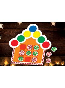 Σετ των 2 Intra απο ξύλο plywood 3mm-4mm πάχος - Χριστουγεννιάτικο παιχνίδι Tic Tac Toe Laser Cut  Δίασταση 15x15 cm INTRAFABR-107839985