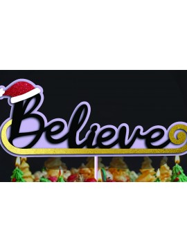 Σετ των 2 Intra απο ξύλο plywood 3mm-4mm πάχος - Χριστουγεννιάτικο Topper  Holiday Party Decor Δίασταση 15x15 cm INTRAFABR-110950512