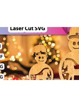 Σετ των 3 Intra απο ξύλο plywood 3mm-4mm πάχος - Χριστουγεννιάτικο παιχνίδι στολίδια αλόγων με λέιζερ Δίασταση 6x6 cm INTRAFABR-104375782