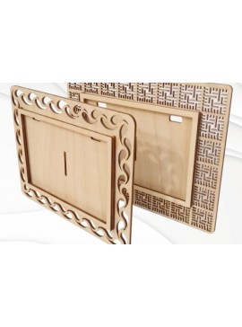Intra απο ξύλο plywood 3mm-4mm πάχος - Σχέδιο Χριστουγεννιάτικου Δέντρου, Έτοιμη . Δίασταση 155x98 cm INTRAFABR-37986320