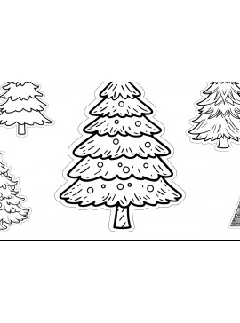 Σετ των 2 Intra απο ξύλο plywood 3mm-4mm πάχος - Κοπή χριστουγεννιάτικου δέντρου με λέιζερ Δίασταση 15x15 cm INTRAFABR-113812349