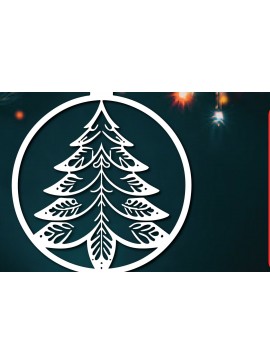 Σετ των 3 Intra απο ξύλο plywood 3mm-4mm πάχος -  κομμένο στολίδι Χριστουγεννιάτικου Δέντρου Δίασταση 6x6 cm INTRAFABR-110495368