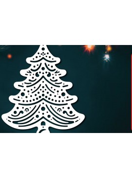 Σετ των 3 Intra απο ξύλο plywood 3mm-4mm πάχος -  κομμένο στολίδι Χριστουγεννιάτικου Δέντρου Δίασταση 6x6 cm INTRAFABR-110495765