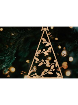 Σετ των 3 Intra απο ξύλο plywood 3mm-4mm πάχος - Στολίδι Χριστουγεννιάτικου Δέντρου με Laser Cut  Δίασταση 6x6 cm INTRAFABR-106128778