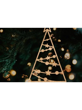 Σετ των 3 Intra απο ξύλο plywood 3mm-4mm πάχος - Στολίδι Χριστουγεννιάτικου Δέντρου με Laser Cut  Δίασταση 6x6 cm INTRAFABR-106128862