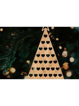 Σετ των 3 Intra απο ξύλο plywood 3mm-4mm πάχος - Στολίδι Χριστουγεννιάτικου Δέντρου με Laser Cut  Δίασταση 6x6 cm INTRAFABR-106128974