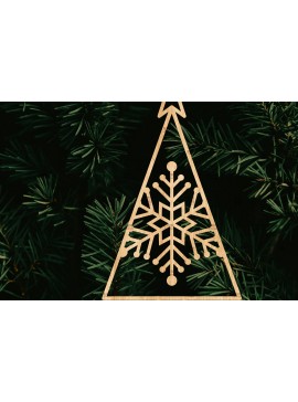 Σετ των 3 Intra απο ξύλο plywood 3mm-4mm πάχος - Στολίδι Χριστουγεννιάτικου Δέντρου με Laser Cut  Δίασταση 6x6 cm INTRAFABR-106129016