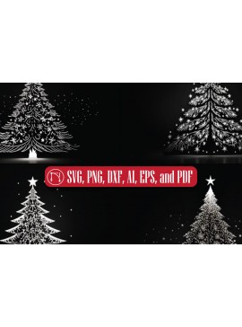 Σετ των 2 Intra απο ξύλο plywood 3mm-4mm πάχος - Στάση Χριστουγεννιάτικου Δέντρου με Γυάλινο Σετ  Δίασταση 15x15 cm INTRAFABR-81469880