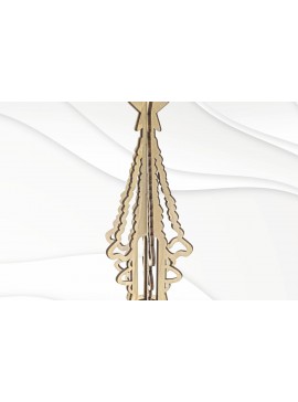 Intra απο ξύλο plywood 3mm-4mm πάχος - Τοπέρ χριστουγεννιάτικου δέντρου, σχέδιο κοπής με λέιζερ Δίασταση 182x77 cm INTRAFABR-109370883