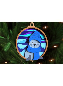 Σετ των 2 Intra απο ξύλο plywood 3mm-4mm πάχος - Παιχνίδι Χριστουγεννιάτικου Δέντρου | Διακοσμήσεις διακοπών Δίασταση 15x15 cm INTRAFABR-109883602