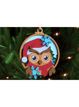 Σετ των 2 Intra απο ξύλο plywood 3mm-4mm πάχος - Παιχνίδι Χριστουγεννιάτικου Δέντρου | Διακοσμήσεις διακοπών Δίασταση 15x15 cm INTRAFABR-109883532