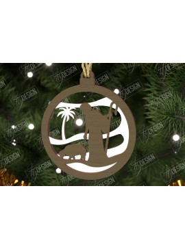 Σετ των 3 Intra απο ξύλο plywood 3mm-4mm πάχος - Παιχνίδι Χριστουγεννιάτικου Δέντρου | Σκηνή της Γέννησης |CNC Δίασταση 6x6 cm INTRAFABR-107562084