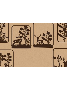 Σετ των 2 Intra απο ξύλο plywood 3mm-4mm πάχος - Χριστουγεννιάτικο δέντρο με δέντρο Δίασταση 20x20 cm INTRAFABR-79984662