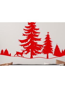 Σετ των 3 Intra απο ξύλο plywood 3mm-4mm πάχος - Χριστουγεννιάτικη διακόσμηση τοίχου  Cut  Δίασταση 4x4 cm INTRAFABR-100389229