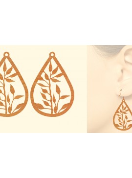 Σετ των 3 Intra απο ξύλο plywood 3mm-4mm πάχος - Χριστουγεννιάτικα Ξύλινα Σκουλαρίκια Laser Cut  Δίασταση 3x3 cm INTRAFABR-79867862