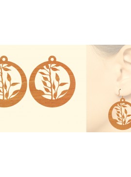 Σετ των 3 Intra απο ξύλο plywood 3mm-4mm πάχος - Χριστουγεννιάτικα Ξύλινα Σκουλαρίκια Laser Cut  Δίασταση 3x3 cm INTRAFABR-79867922