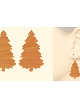 Σετ των 3 Intra απο ξύλο plywood 3mm-4mm πάχος - Χριστουγεννιάτικα Ξύλινα Σκουλαρίκια Laser Cut  Δίασταση 3x3 cm INTRAFABR-79868259