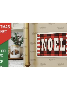 Σετ των 2 Intra απο ξύλο plywood 3mm-4mm πάχος - Χριστουγεννιάτικο Ξύλινο σχέδιο κοπής με μαγνήτη με λέιζερ Δίασταση 15x15 cm INTRAFABR-104687180