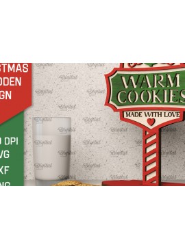 Σετ των 3 Intra απο ξύλο plywood 3mm-4mm πάχος - Χριστουγεννιάτικη ξύλινη πινακίδα κοπής με λέιζερ Δίασταση 15x15 cm INTRAFABR-104865145