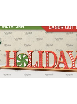 Σετ των 2 Intra απο ξύλο plywood 3mm-4mm πάχος - Χριστουγεννιάτικη ξύλινη βάση  Δίασταση 15x15 cm INTRAFABR-105333202