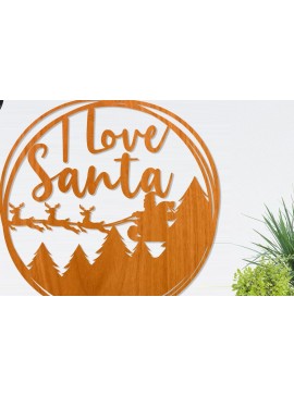 Σετ των 2 Intra απο ξύλο plywood 3mm-4mm πάχος - Χριστουγεννιάτικο στεφάνι 4  Δίασταση 30x20 cm INTRAFABR-43476681