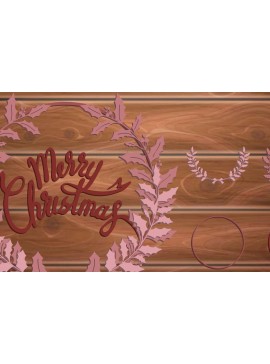 Σετ των 3 Intra απο ξύλο plywood 3mm-4mm πάχος - Χριστουγεννιάτικο στεφάνι Multilayer  Δίασταση 20x20 cm INTRAFABR-15679096