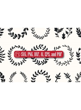 Σετ των 3 Intra απο ξύλο plywood 3mm-4mm πάχος - Χριστουγεννιάτικο στεφάνι στολίδι  Πακέτο Δίασταση 4x4 cm INTRAFABR-82525912