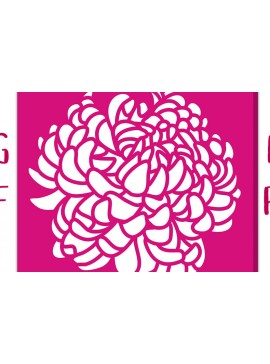 Σετ των 3 Intra απο ξύλο plywood 3mm-4mm πάχος -  κοπής  Card Chrysanthemum Δίασταση 5x5 cm INTRAFABR-12223839