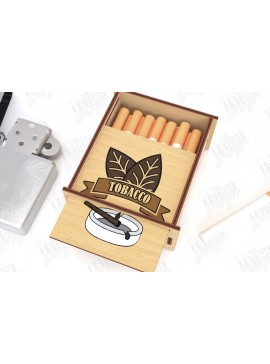 Σετ των 2 Intra απο ξύλο plywood 3mm-4mm πάχος - Κοπή Laser Box | Κουτί καπνού Δίασταση 20x20 cm INTRAFABR-120158707