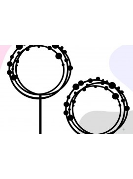 Σετ των 2 Intra απο ξύλο plywood 3mm-4mm πάχος - Κύκλος Κορνίζας, Κορνίζα Τούρτας Δίασταση 20x25 cm INTRAFABR-32746061