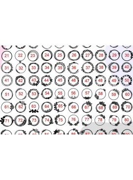 Σετ των 2 Intra απο ξύλο plywood 3mm-4mm πάχος - Κύκλος Πλαίσιο  Πακέτο , Πλαίσιο Φύλλων Δίασταση 20x25 cm INTRAFABR-32683955