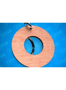 Σετ των 3 Intra απο ξύλο plywood 3mm-4mm πάχος - Κύκλος μπρελόκ σχήματα Laser Cut  Δίασταση 4x4 cm INTRAFABR-82325766