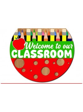 Σετ των 2 Intra απο ξύλο plywood 3mm-4mm πάχος -  αποκοπής  PNG Sign Welcome Sign Classroom Δίασταση 20x20 cm INTRAFABR-120981521