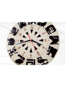 Intra απο ξύλο plywood 3mm-4mm πάχος - Ρολόι με μοτίβο ζώων,  Δίασταση 310x310 cm INTRAFABR-36190051