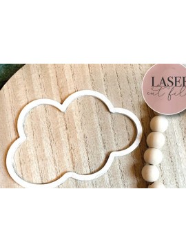 Σετ των 3 Intra απο ξύλο plywood 3mm-4mm πάχος - Cloud Macrame  Δίασταση 4x4 cm INTRAFABR-74749187