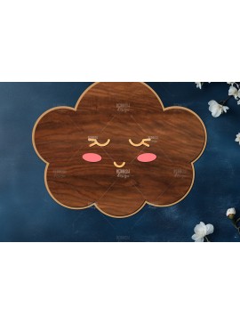 Σετ των 3 Intra απο ξύλο plywood 3mm-4mm πάχος - Cloud Wooden Nursery Cut Laser Δίασταση 20x20 cm INTRAFABR-120626873