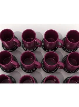 Σετ των 2 Intra απο ξύλο plywood 3mm-4mm πάχος - Coaster Bundle, Round Costers Laser  Δίασταση 30x20 cm INTRAFABR-39075835