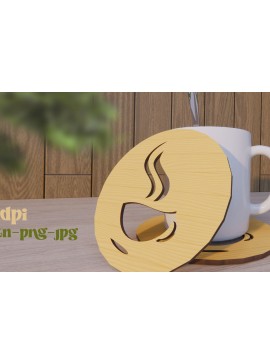 Σετ των 3 Intra απο ξύλο plywood 3mm-4mm πάχος - Σχεδιασμός σουβέρ Κοπή λέιζερ. Δίασταση 15x15 cm INTRAFABR-79072008