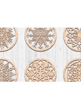 Σετ των 2 Intra απο ξύλο plywood 3mm-4mm πάχος - Σουβέρ Laser Cut  Δίασταση 30x20 cm INTRAFABR-65995895