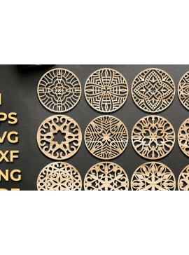 Intra απο ξύλο plywood 3mm-4mm πάχος - Αρχεία  κοπής με λέιζερ σουβέρ Δίασταση 30x20 cm INTRAFABR-66130235