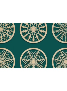 Intra απο ξύλο plywood 3mm-4mm πάχος - Σετ σουβέρ Laser Cut  Δίασταση 40x50 cm INTRAFABR-70433039