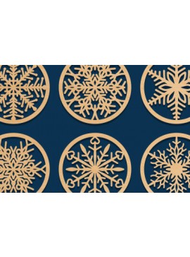 Intra απο ξύλο plywood 3mm-4mm πάχος - Σετ σουβέρ Laser Cut  Δίασταση 40x50 cm INTRAFABR-70433076