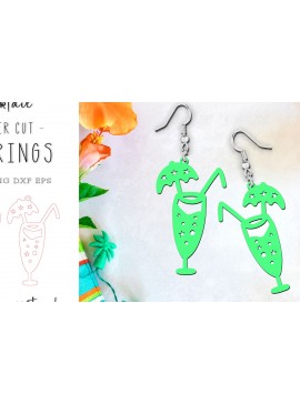 Intra απο ξύλο plywood 3mm-4mm πάχος -  κοπής με λέιζερ για καλοκαιρινά σκουλαρίκια κοκτέιλ Δίασταση 900x900 cm INTRAFABR-120575703