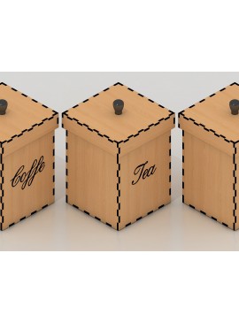 Intra απο ξύλο plywood 3mm-4mm πάχος -  Κοπής Laser Coffe Box - Tea Box 125 Δίασταση 30x20 cm INTRAFABR-60942365