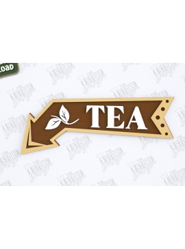 Σετ των 2 Intra απο ξύλο plywood 3mm-4mm πάχος - Coffee Bar Sign Laser Cut | Καφενείο Δίασταση 30x20 cm INTRAFABR-123567226