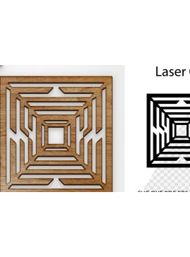 Σετ των 2 Intra απο ξύλο plywood 3mm-4mm πάχος - Coaster Coaster Cut Laser. Τετράγωνο σουβέρ Δίασταση 30x20 cm INTRAFABR-115439526