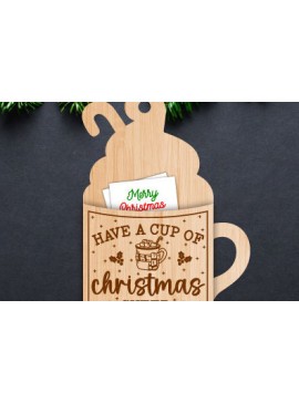 Intra απο ξύλο plywood 3mm-4mm πάχος - Γραφικό σχέδιο θήκης δώρου για καφέ Δίασταση 30x20 cm INTRAFABR-78362330